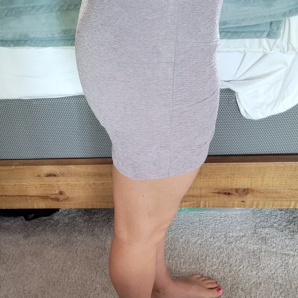 Mini skirt, taupe / cream - Picture 2 of 6